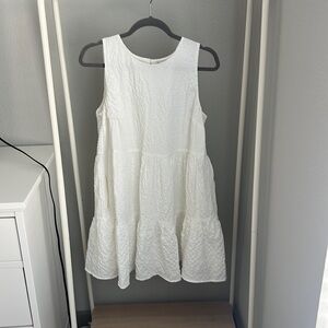 White flowy dress